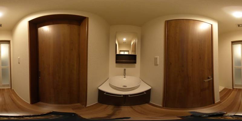 パノラマ画像洗面所