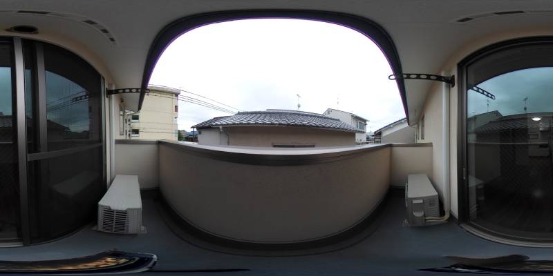 パノラマ画像バルコニー