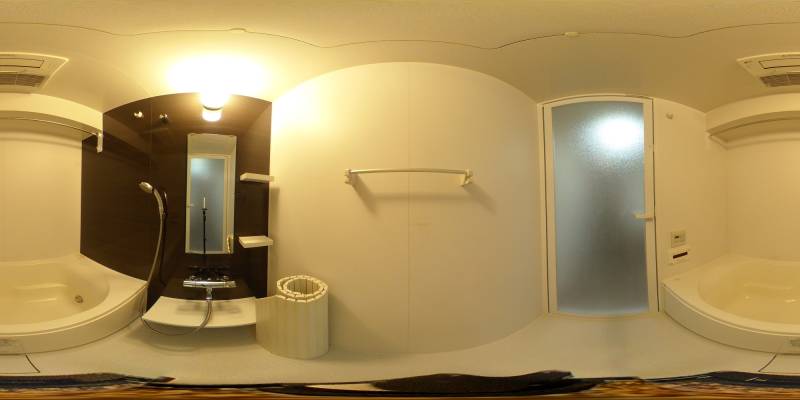 パノラマ画像バスルーム