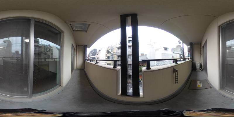 パノラマ画像バルコニー
