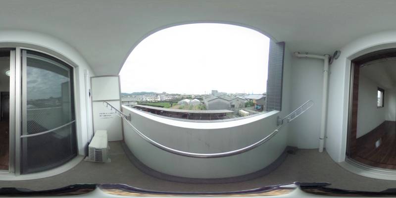 パノラマ画像バルコニー