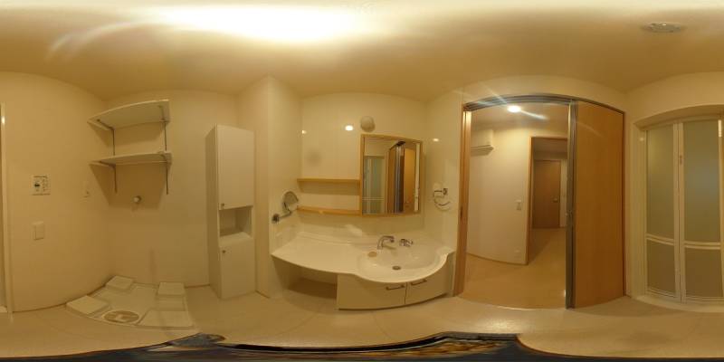 パノラマ画像洗面所