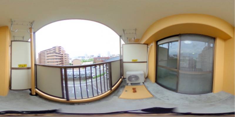 パノラマ画像バルコニー