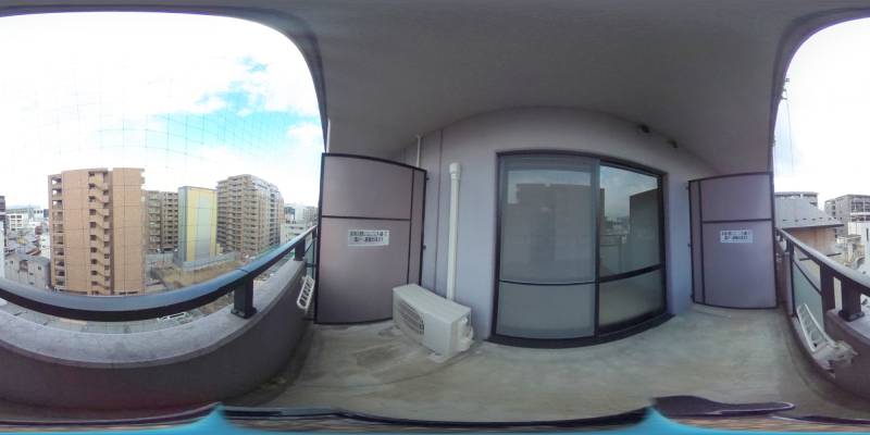 パノラマ画像バルコニー