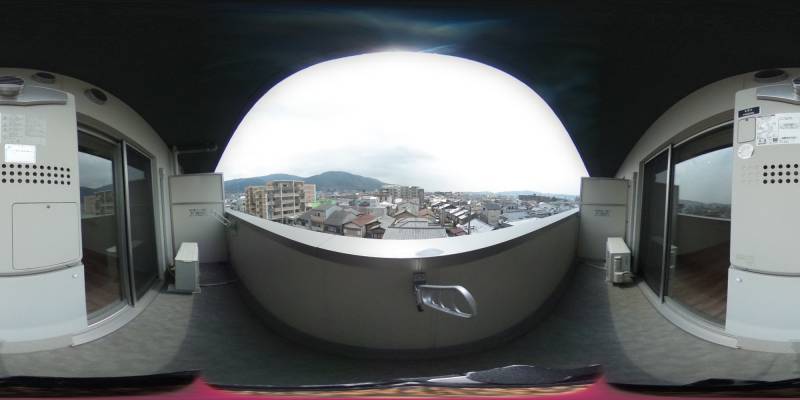 パノラマ画像バルコニー