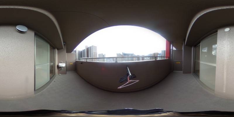 パノラマ画像バルコニー