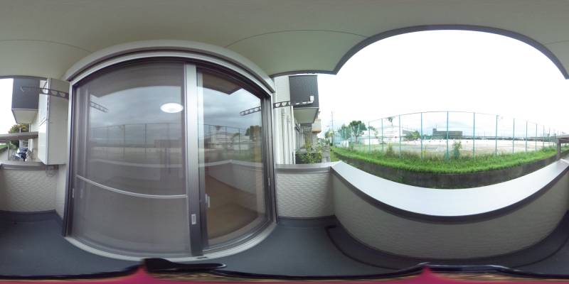 パノラマ画像バルコニー