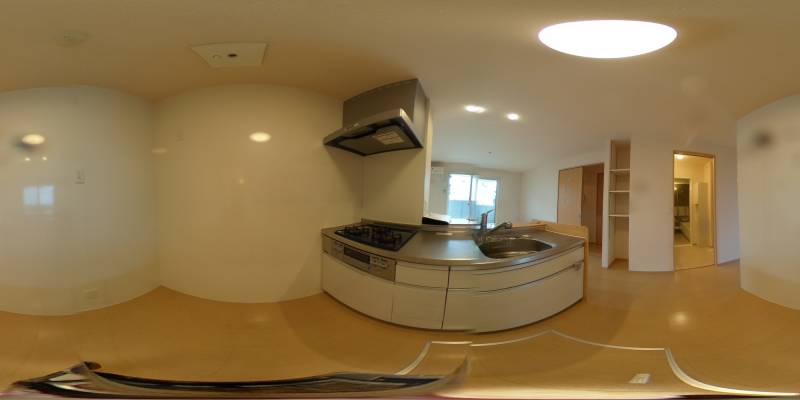 パノラマ画像キッチン