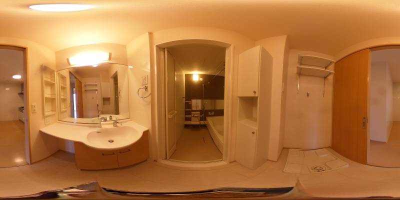 パノラマ画像洗面所