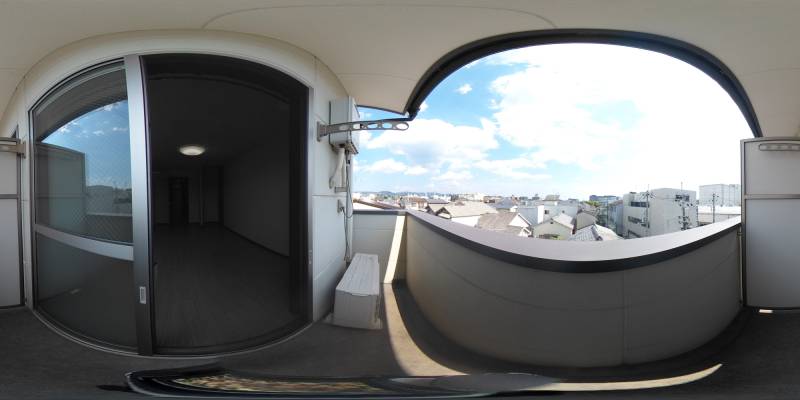 パノラマ画像バルコニー