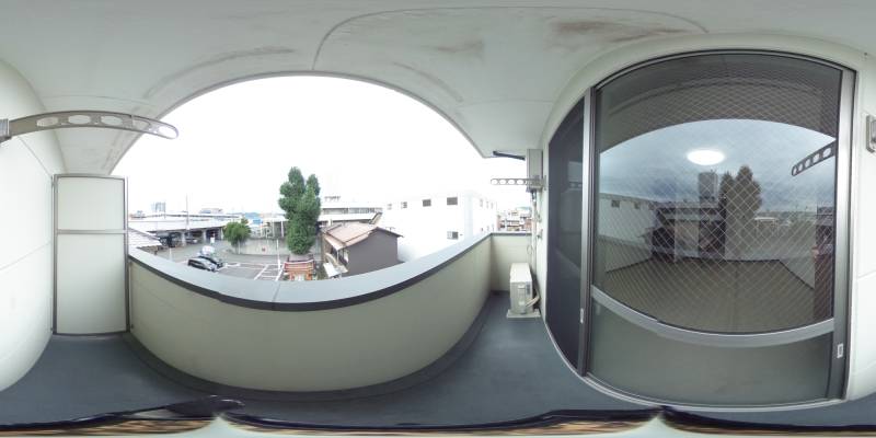 パノラマ画像バルコニー