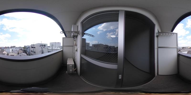 パノラマ画像バルコニー