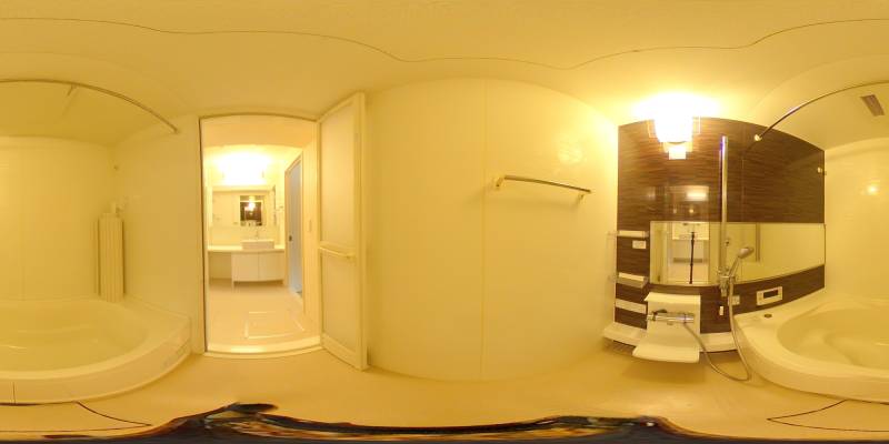 パノラマ画像バスルーム