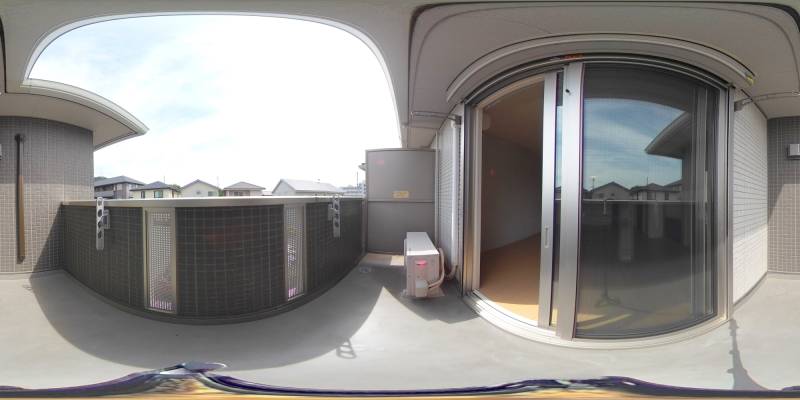 パノラマ画像バルコニー