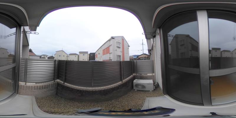 パノラマ画像バルコニー