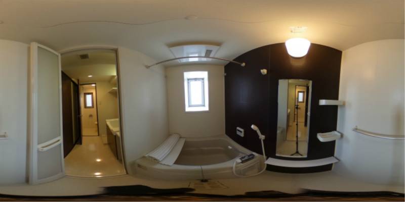 パノラマ画像バスルーム