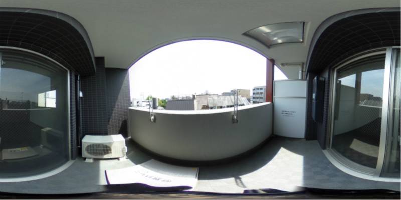 パノラマ画像バルコニー