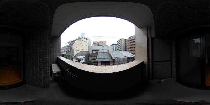パノラマ画像バルコニー