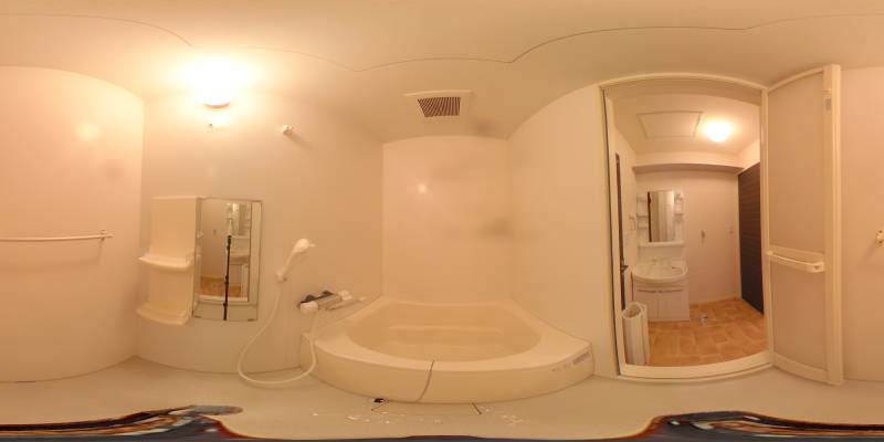 パノラマ画像バスルーム