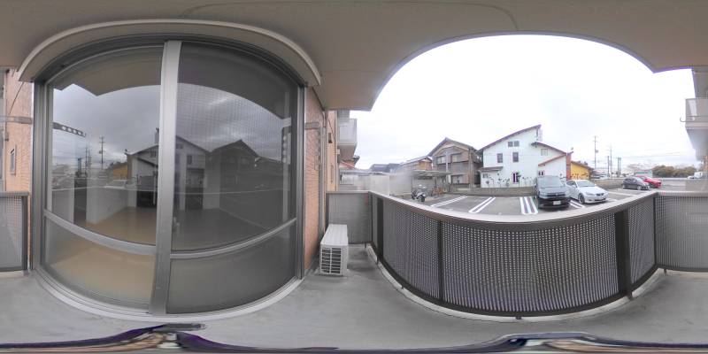 パノラマ画像バルコニー