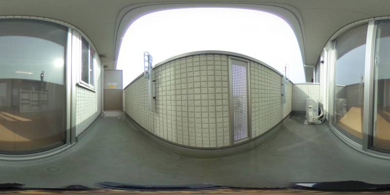 パノラマ画像バルコニー