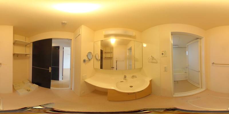 パノラマ画像洗面所