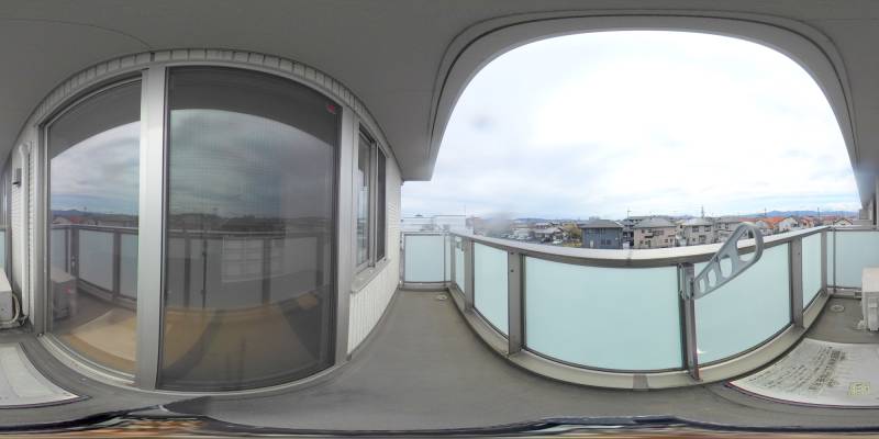 パノラマ画像バルコニー