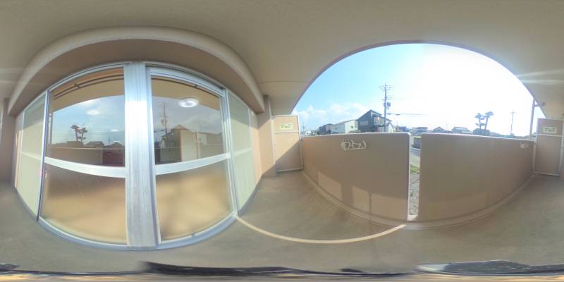 パノラマ画像バルコニー