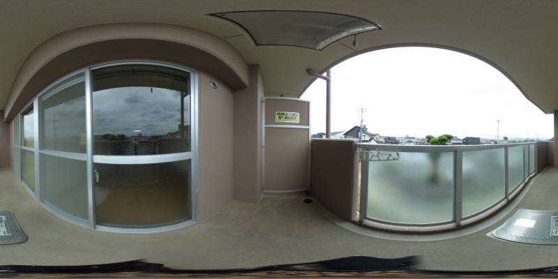 パノラマ画像バルコニー