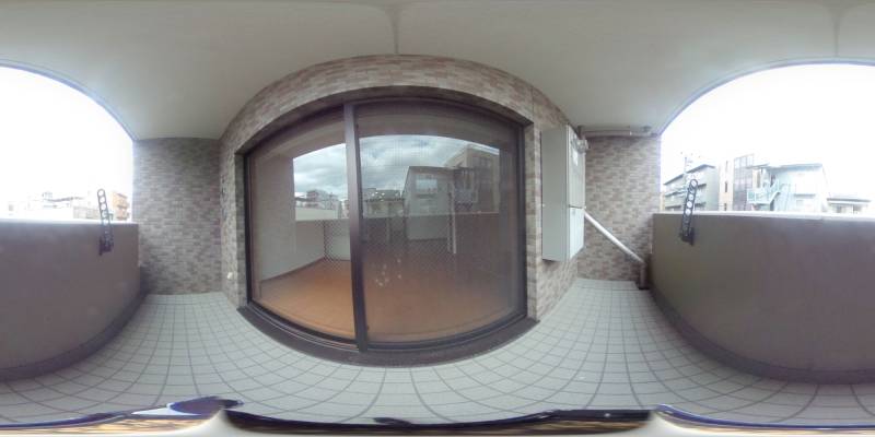 パノラマ画像バルコニー