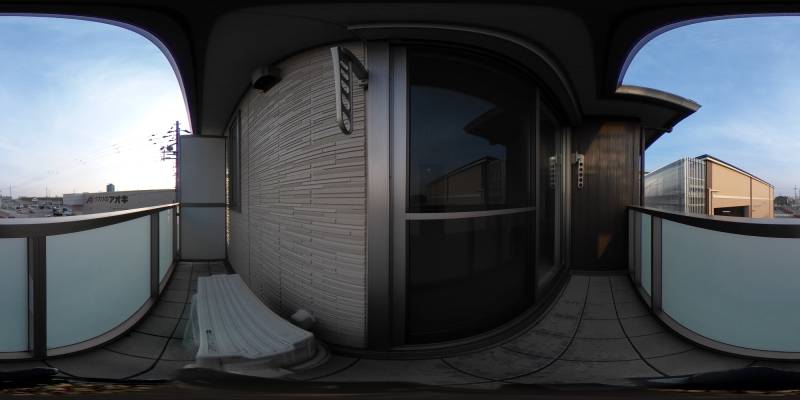 パノラマ画像バルコニー