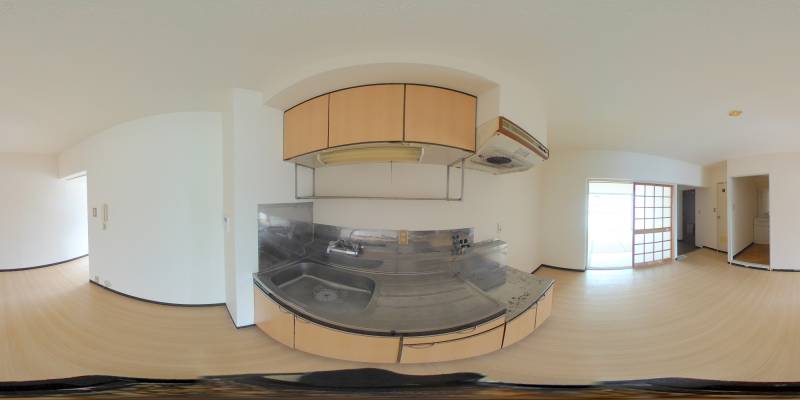 パノラマ画像キッチン