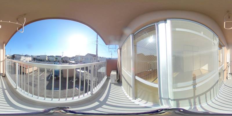 パノラマ画像バルコニー