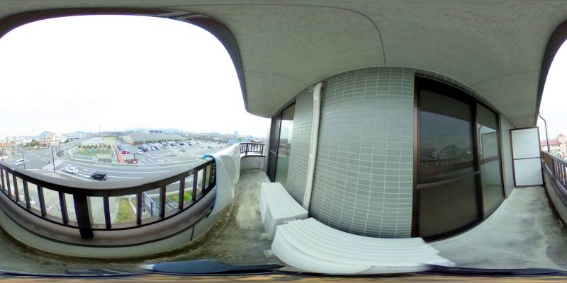 パノラマ画像バルコニー