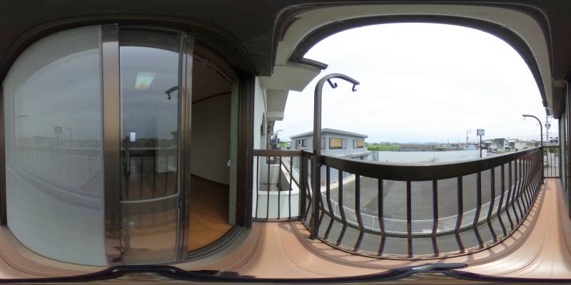 パノラマ画像バルコニー