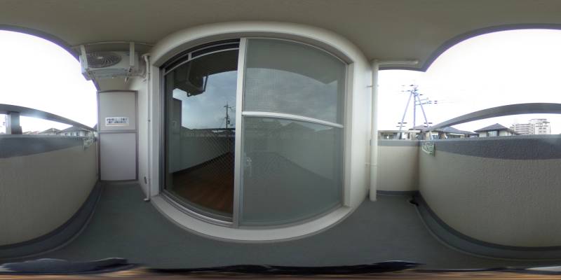 パノラマ画像バルコニー