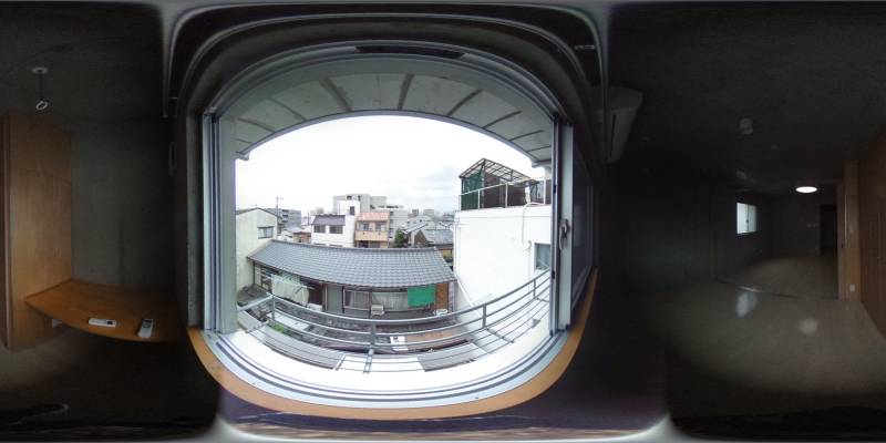 パノラマ画像バルコニー