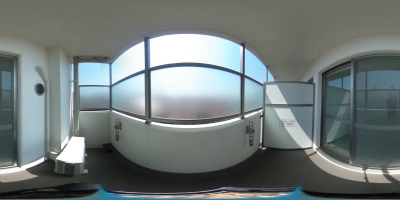 パノラマ画像バルコニー