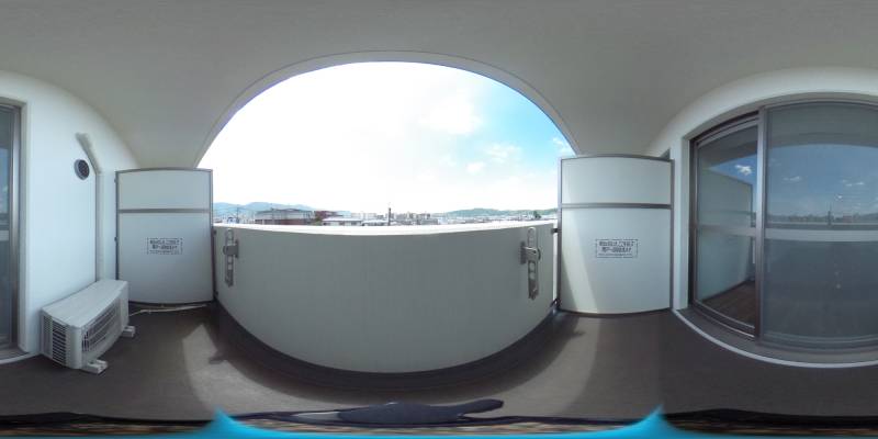 パノラマ画像バルコニー