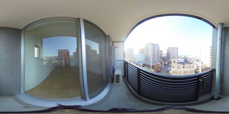 パノラマ画像バルコニー