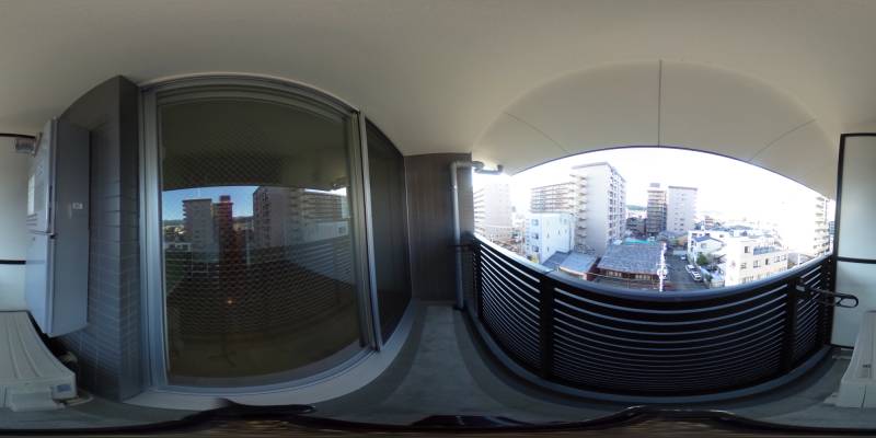 パノラマ画像バルコニー