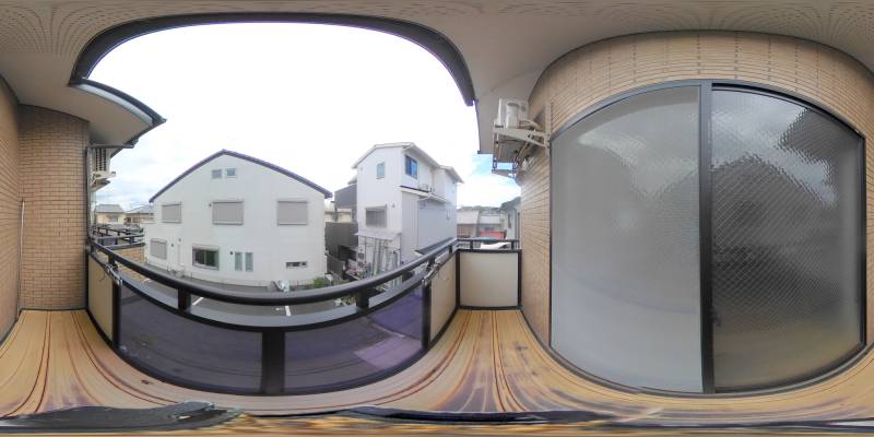パノラマ画像バルコニー