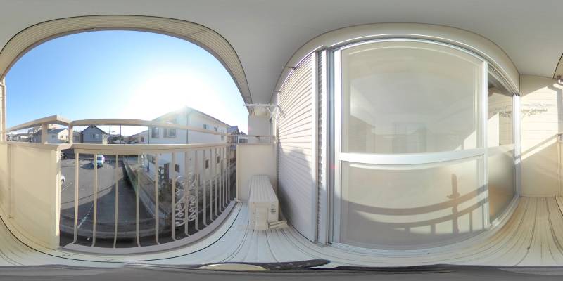 パノラマ画像バルコニー