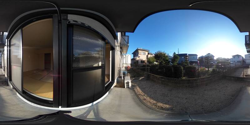 パノラマ画像庭