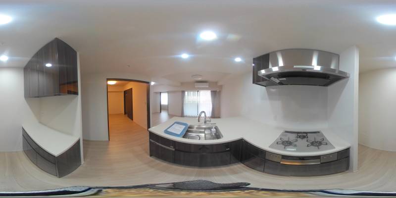 パノラマ画像キッチン