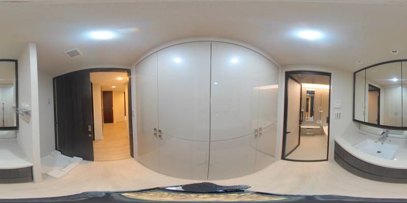 パノラマ画像洗面所