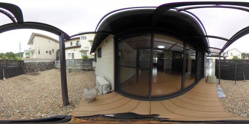 パノラマ画像庭