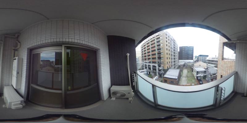 パノラマ画像バルコニー