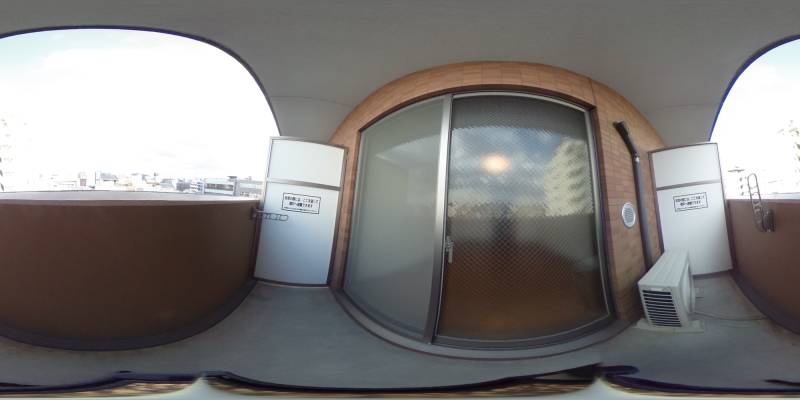 パノラマ画像バルコニー