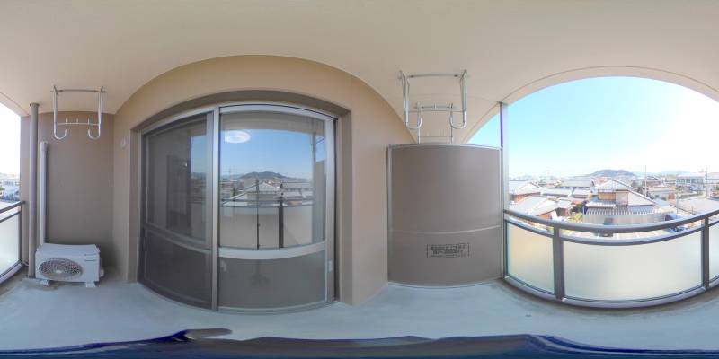 パノラマ画像バルコニー